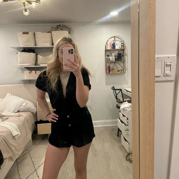 linen romper M - Picture 2 of 7